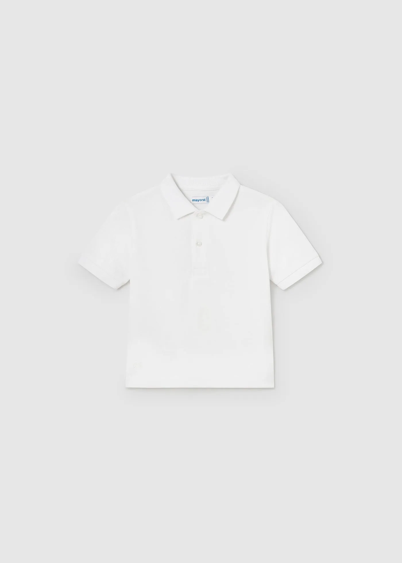 102 - Basic s/s polo for baby boy - White