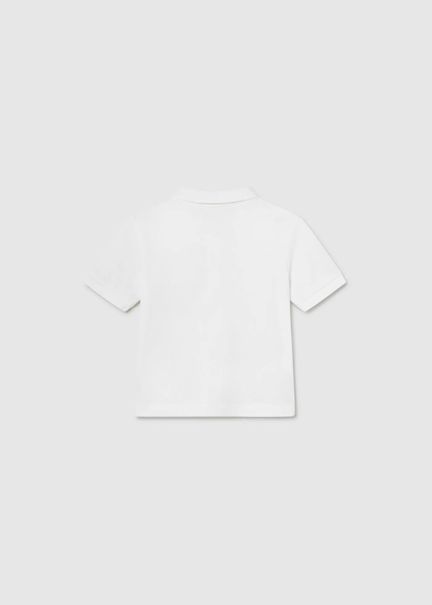 102 - Basic s/s polo for baby boy - White