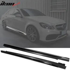 2014-2016 Benz W212 S212 E Class AMG Style Side Skirts Extension PP