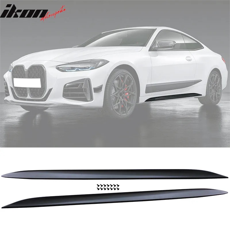 2021-2023 BMW G22 G23 M-Performance Black Front Rear Lip   Side Skirts