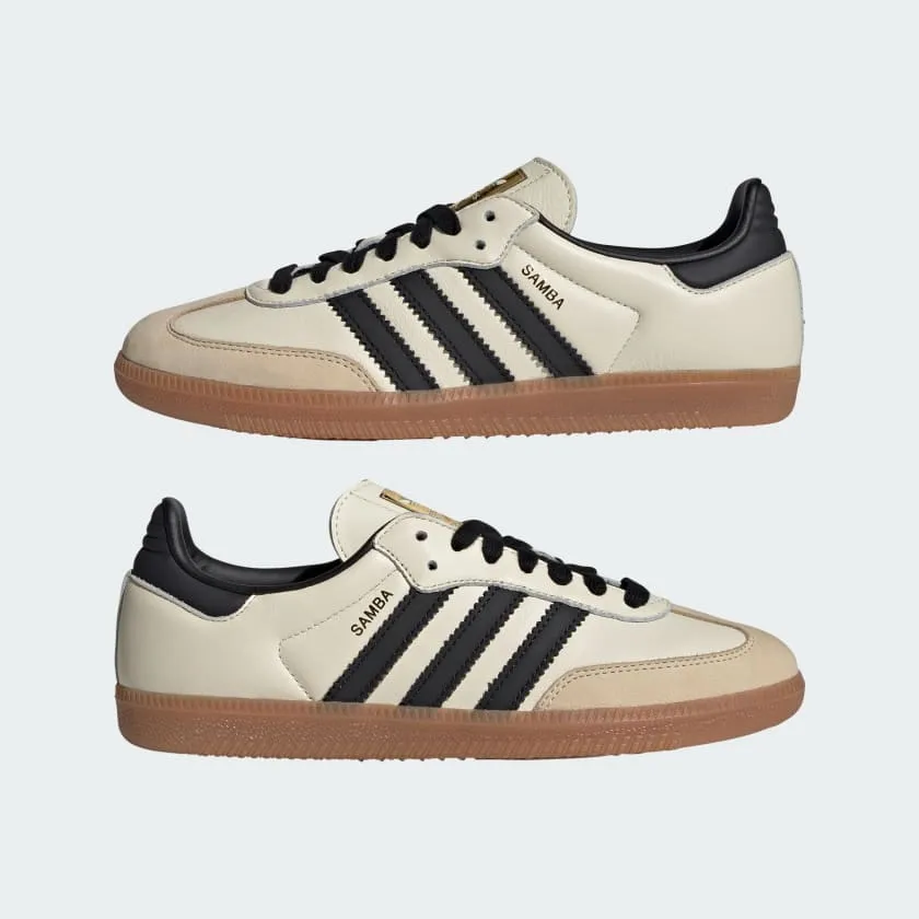 adidas Samba OG sneakers, cream/black/brown