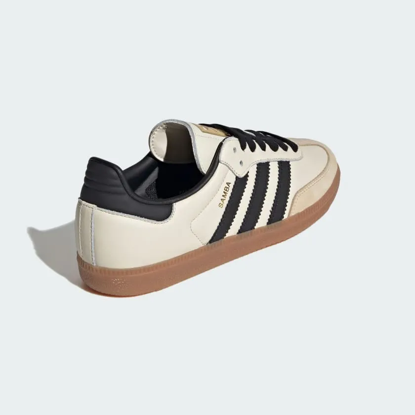 adidas Samba OG sneakers, cream/black/brown