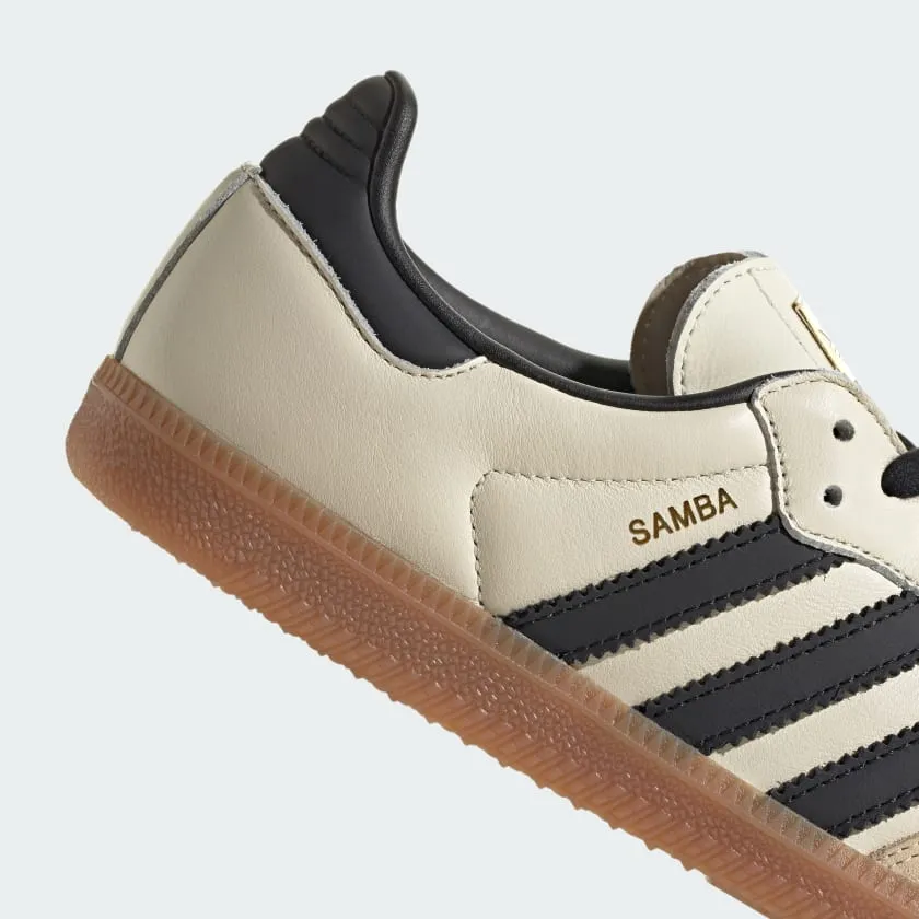 adidas Samba OG sneakers, cream/black/brown