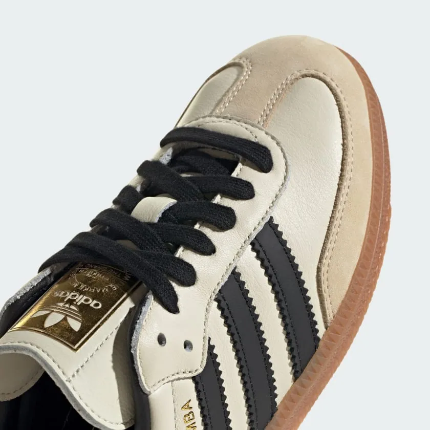 adidas Samba OG sneakers, cream/black/brown