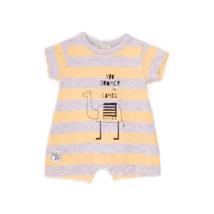 Babybol Striped Camel Romper (3-9mths)