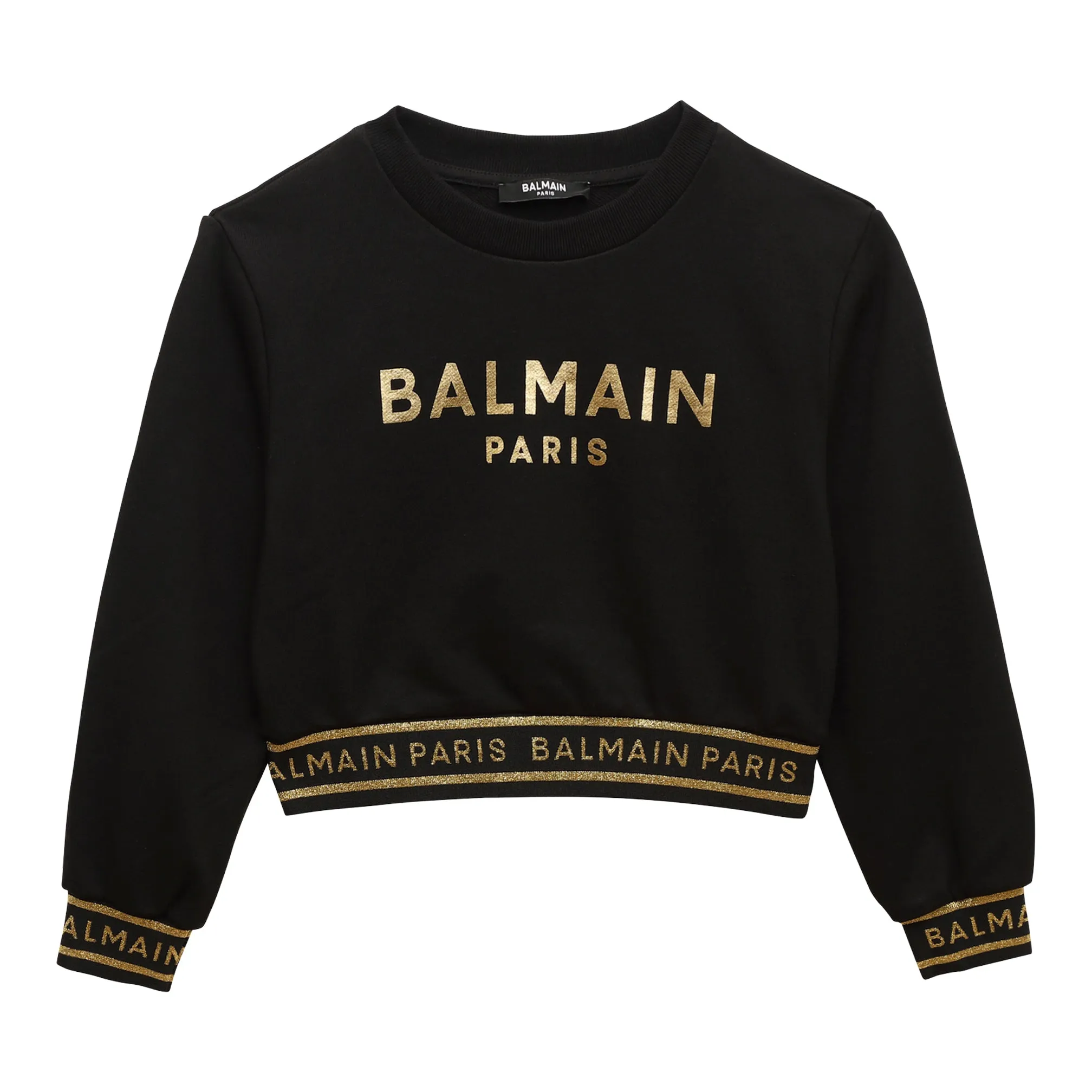 Balmain Gold and Black Sweatshirt