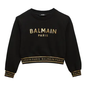 Balmain Gold and Black Sweatshirt