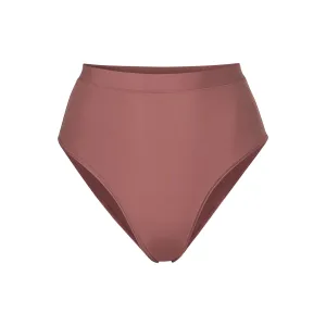 BODY BASICS HIGH WAIST BRIEF | GARNET