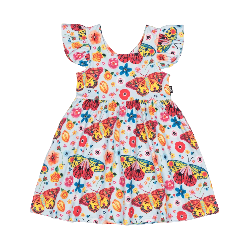 Butterflies Lola Dress with Shoulder Frills