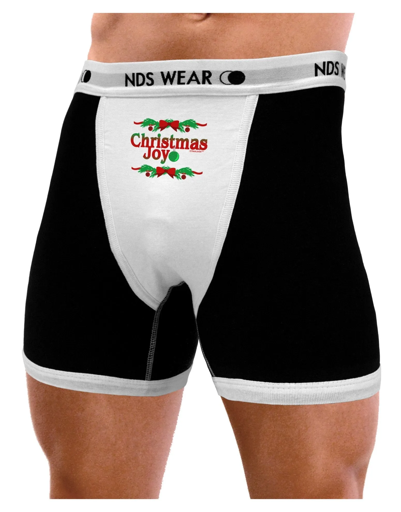 Christmas Joy Color Mens Boxer Brief Underwear