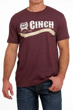 Cinch Mens Premium Brand Quality Tee - Heathered Purple - MTT1690525