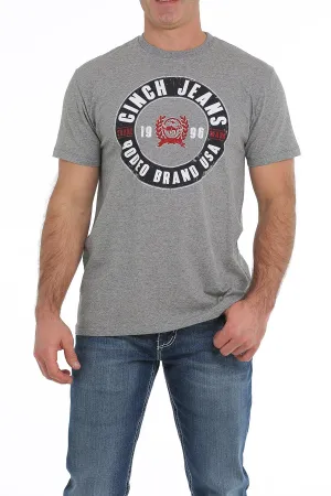 Cinch Mens Tee Shirt - Heather Grey