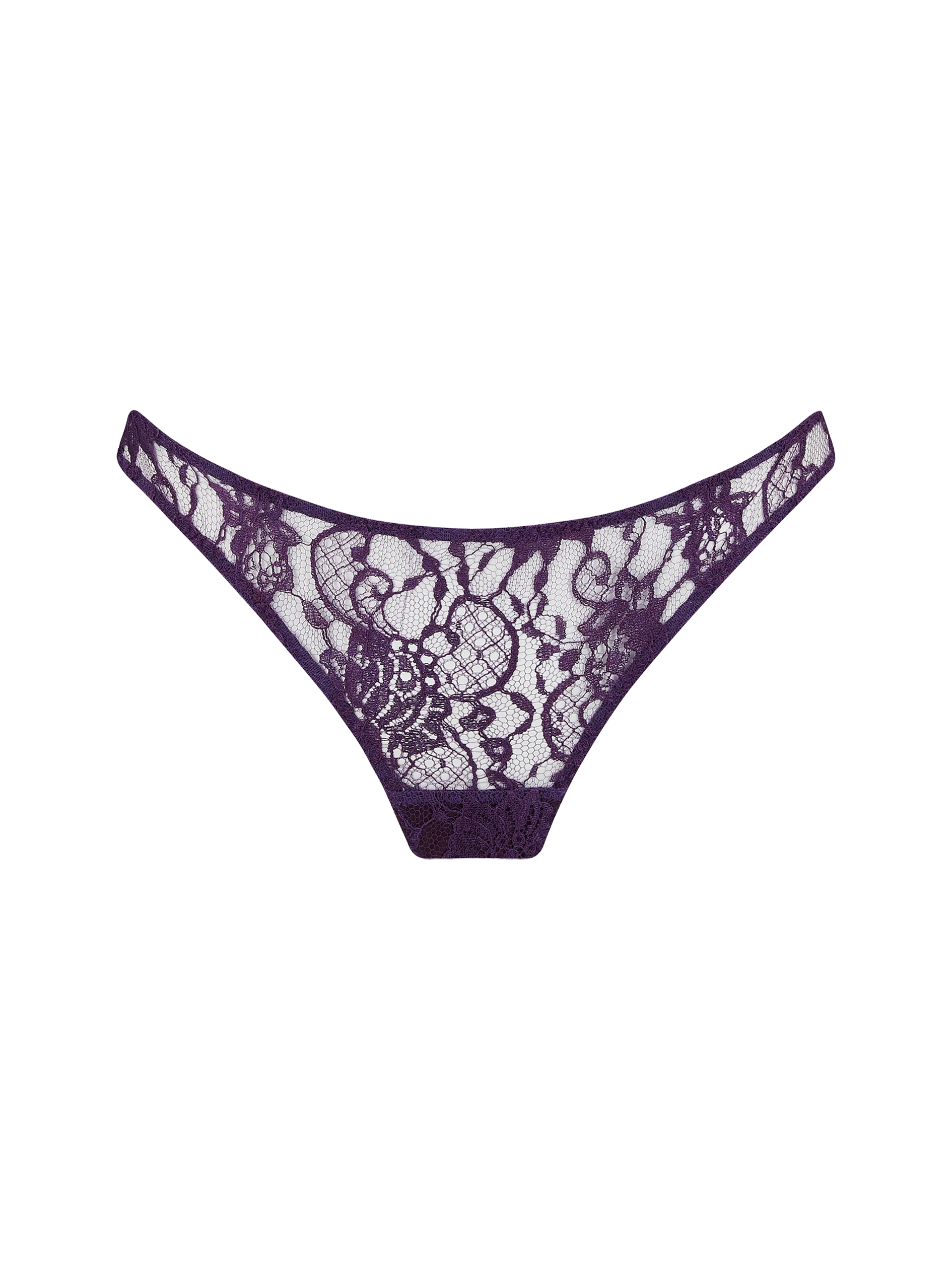 Coco de Mer Hera Skirted Thong in Violet