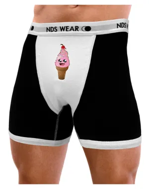 Cute Ice Cream Cone Mens Boxer Brief Underwear