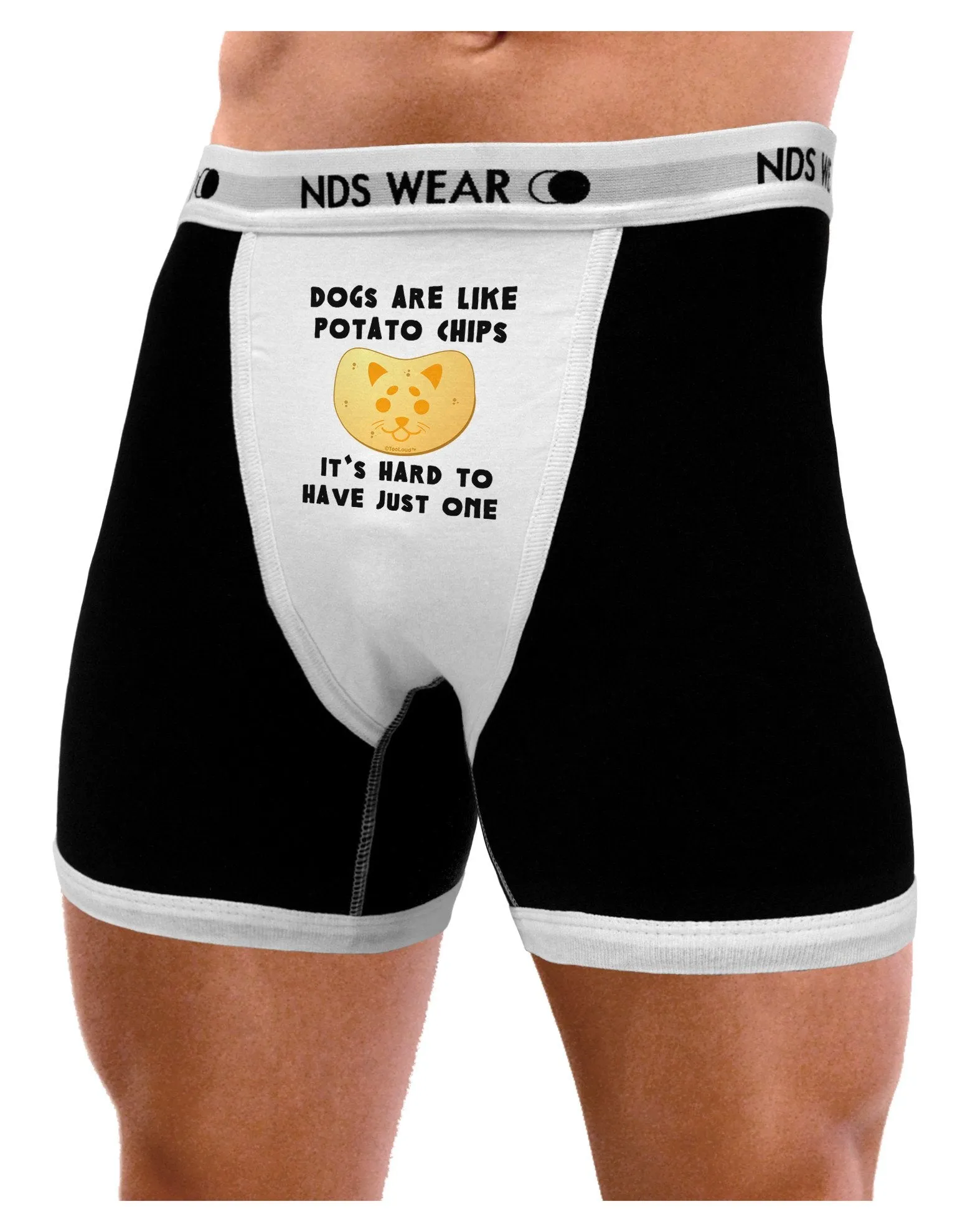 Dogs Are Like Potato Chips Mens Boxer Brief Underwear