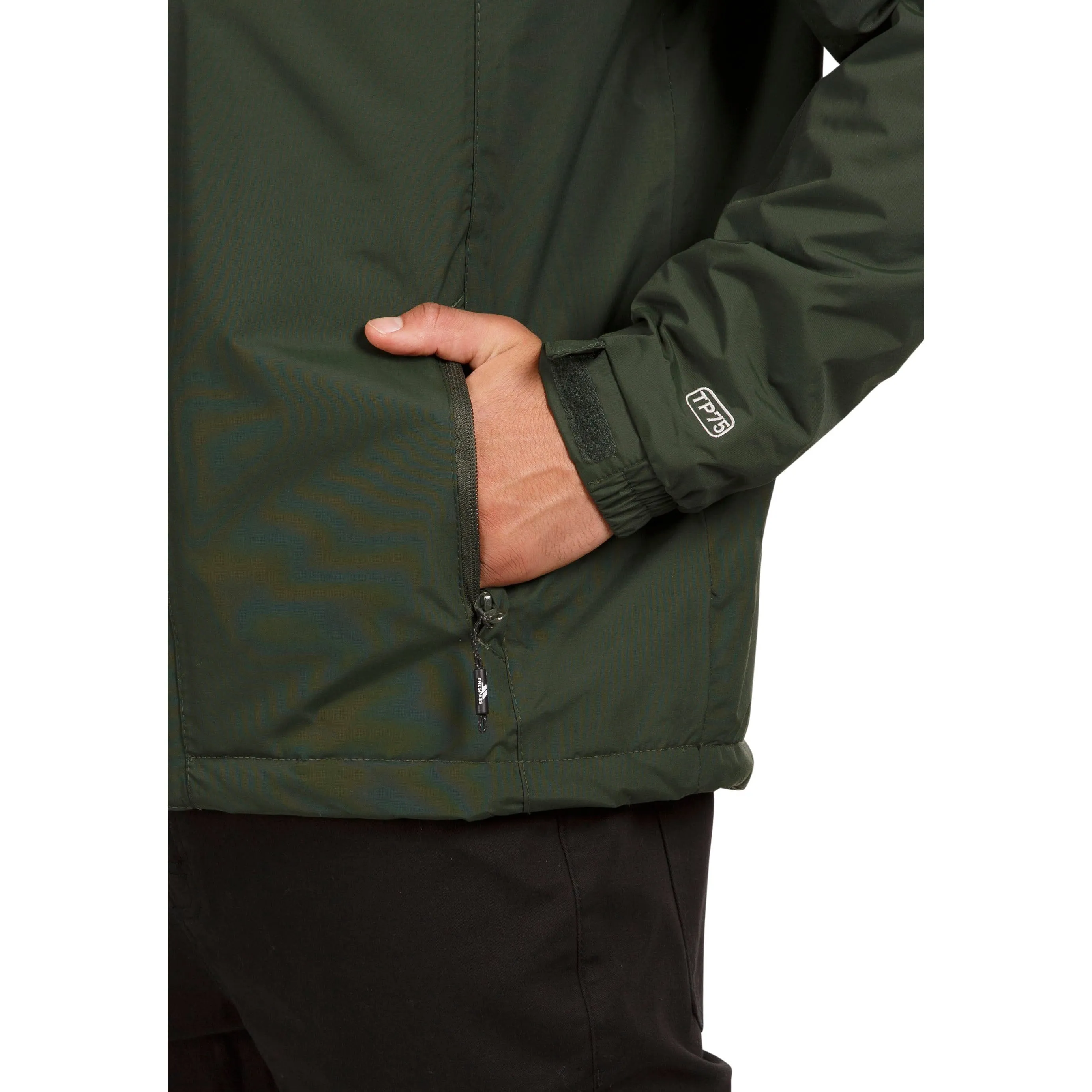 Donelly Men's Padded Waterproof Jacket in Olive