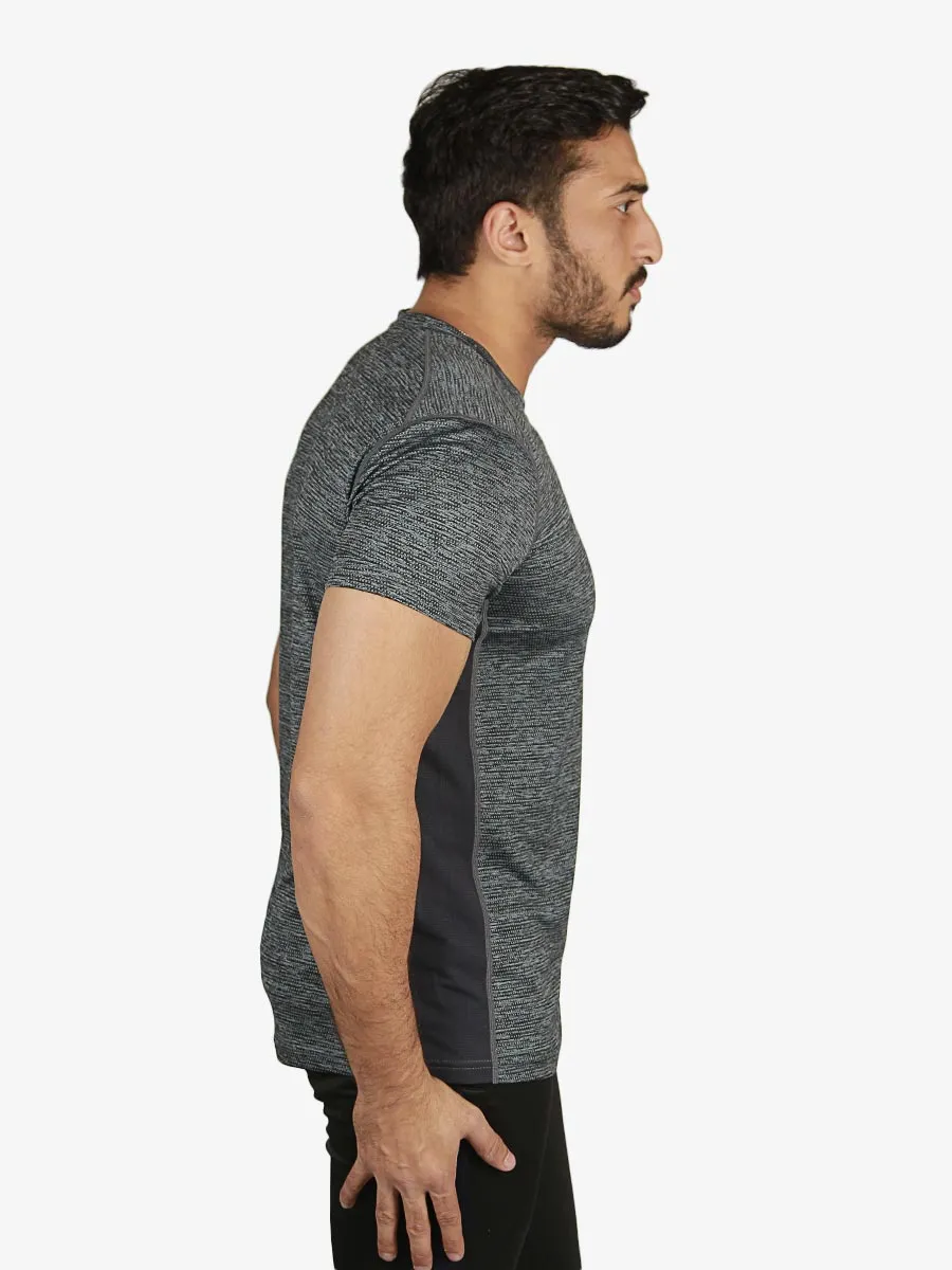 Duo Coast - T-Shirt - 1301 - Dark Heather Grey / Black