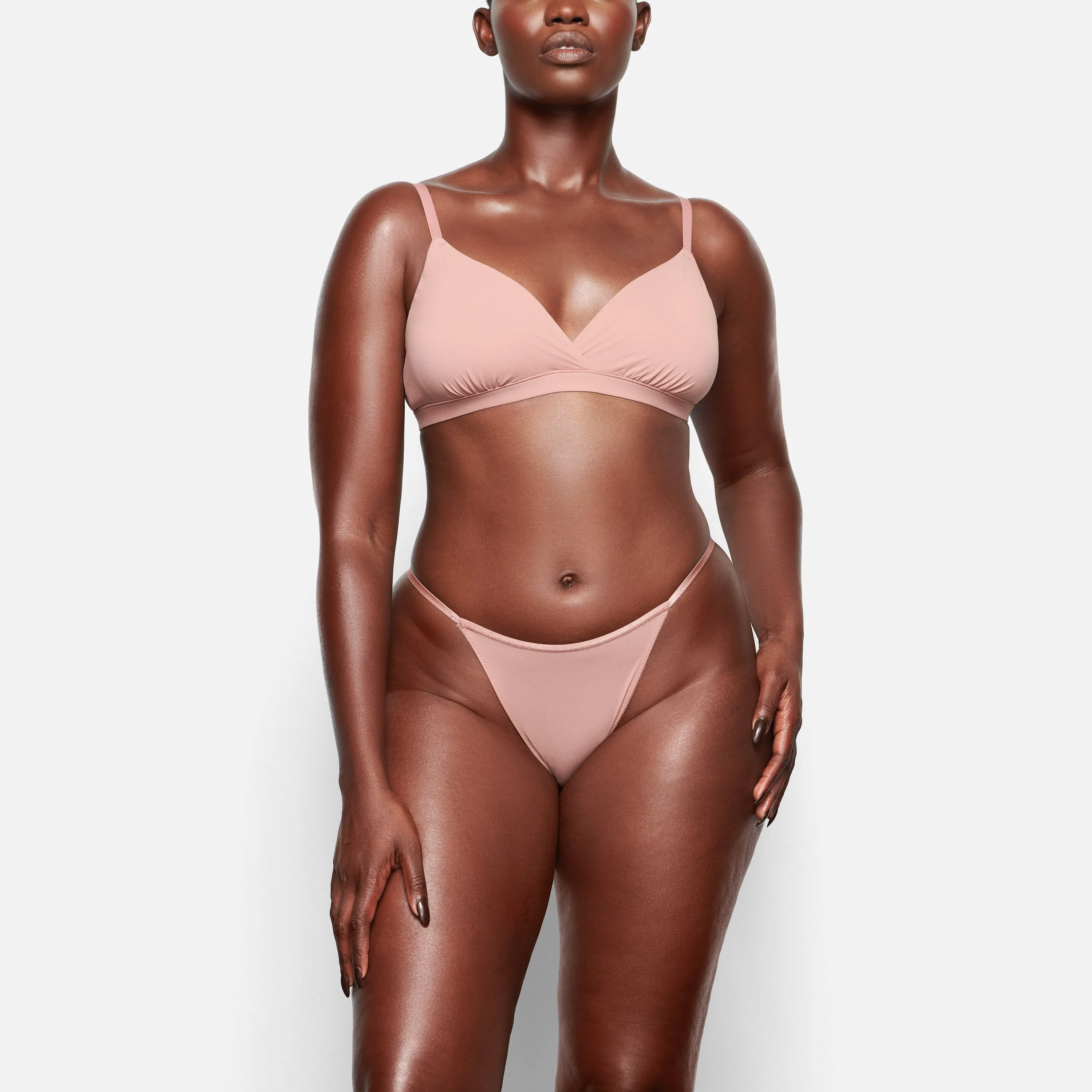 FITS EVERYBODY CHEEKY STRING BIKINI | ROSE CLAY