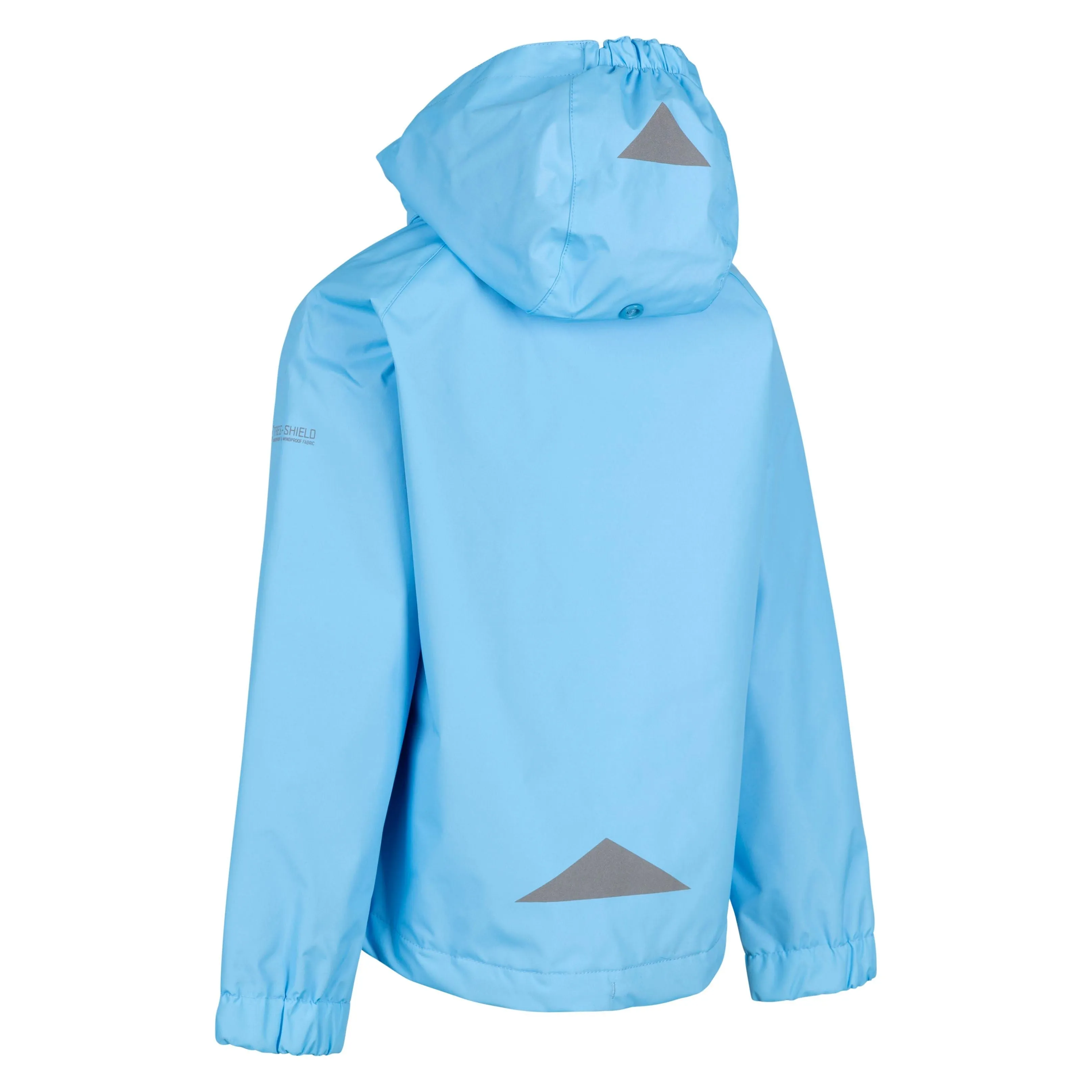 Flexie Girls Unpadded Waterproof Lined Jacket in Blue Sky