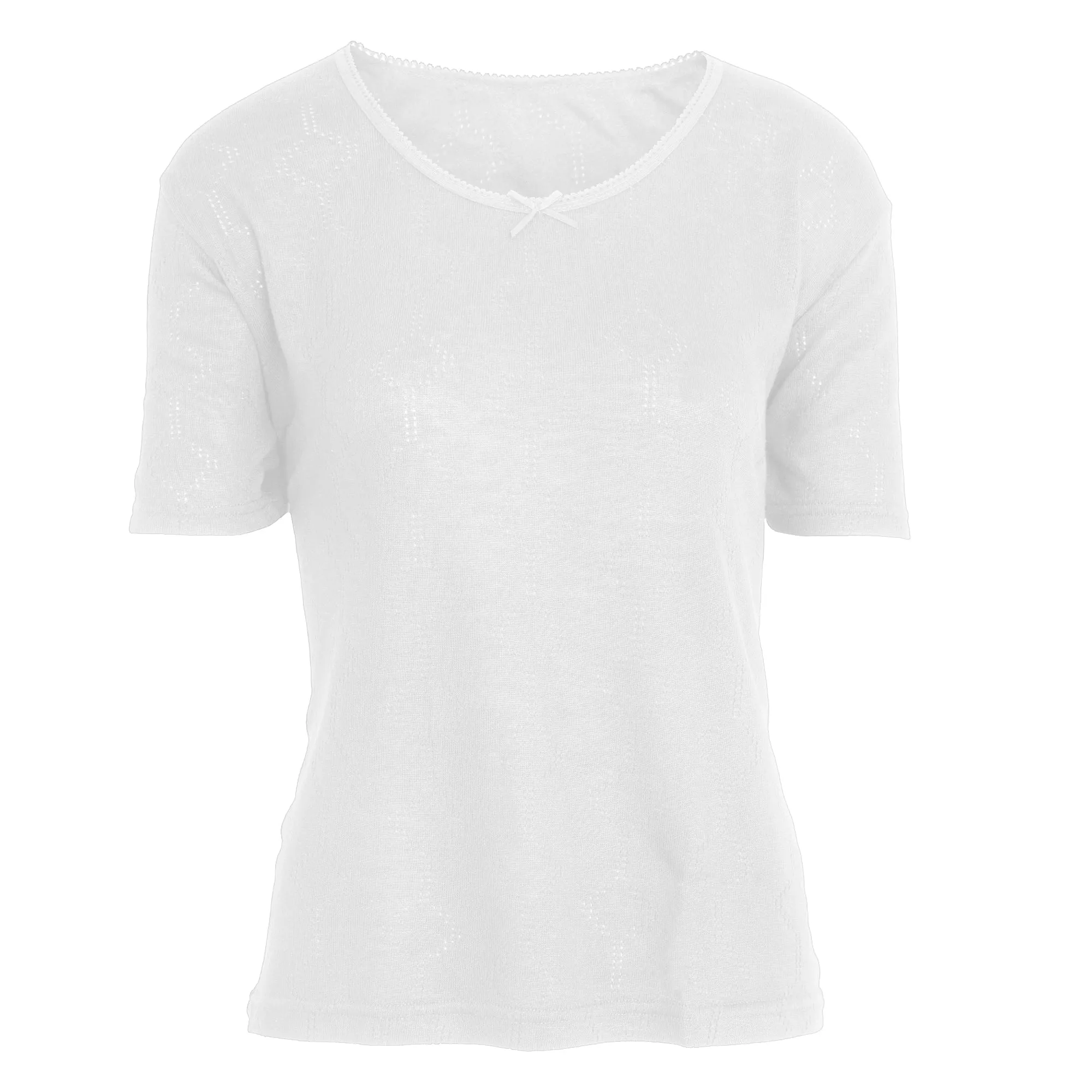 FLOSO Ladies/Womens Thermal Underwear Short Sleeve T-Shirt (Viscose Premium Range)