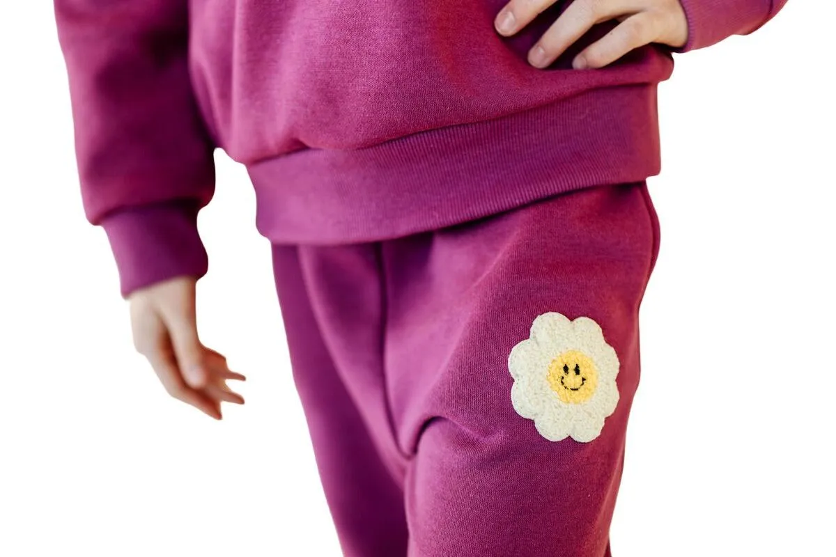 Girls Sets | 2 Piece Sweatsuit set- Daisy Berry | Petite Hailey