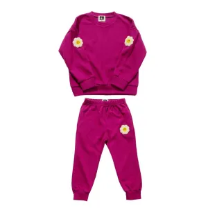 Girls Sets | 2 Piece Sweatsuit set- Daisy Berry | Petite Hailey