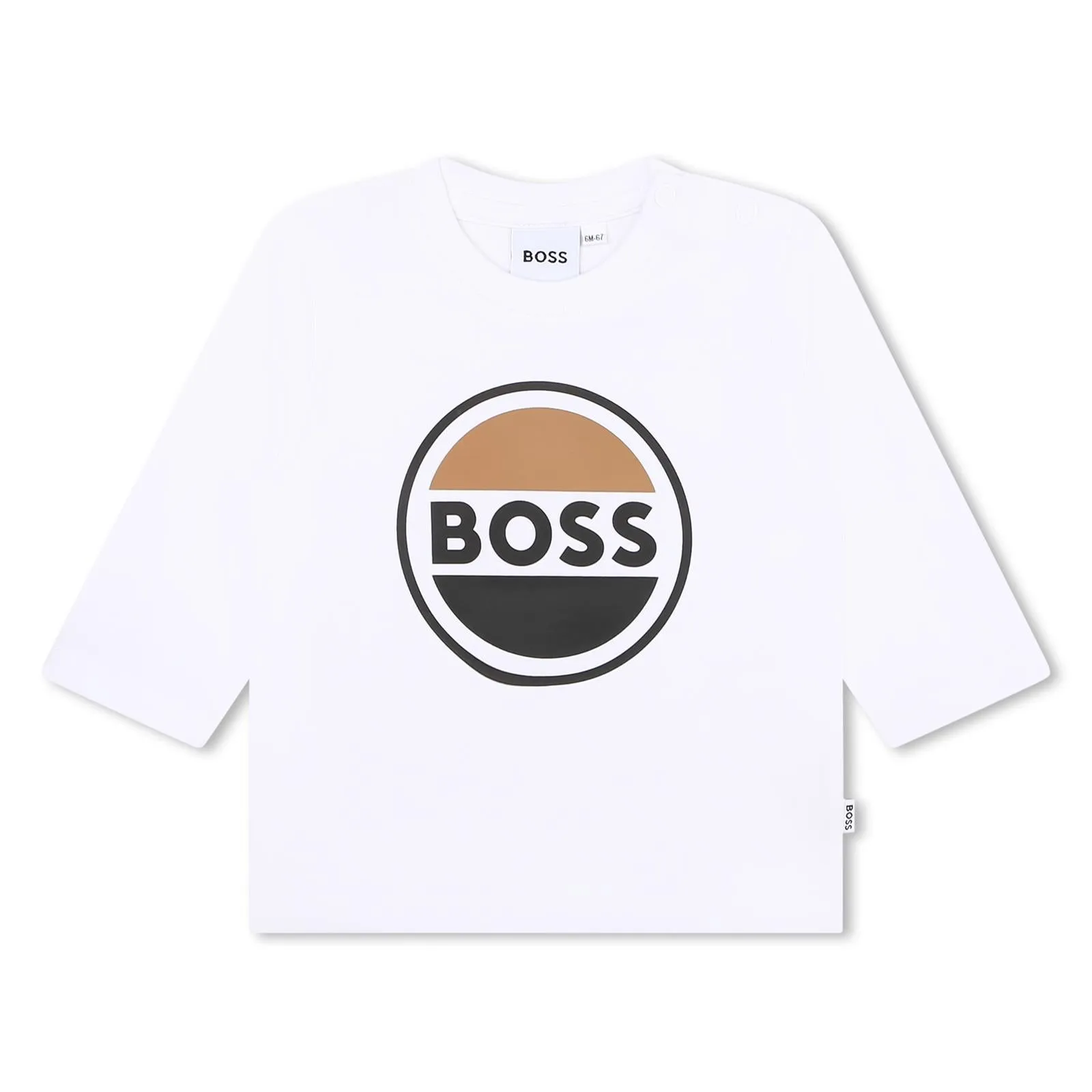 Hugo Boss Baby Boys Emblem White Top