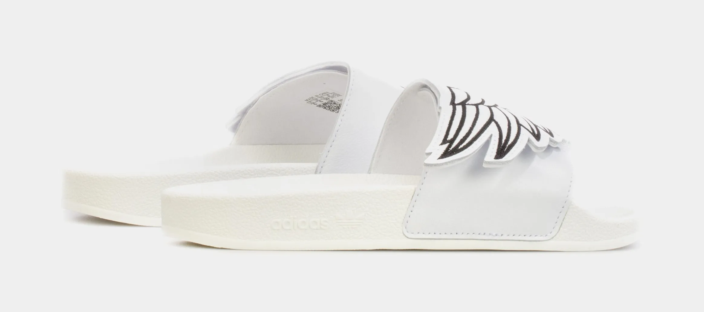 Jeremy Scott Monogram Adilette Wings Slides Mens Sandals (White)