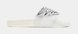 Jeremy Scott Monogram Adilette Wings Slides Mens Sandals (White)