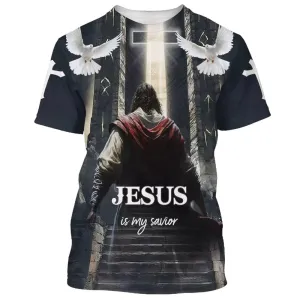 Jesus Is My Savior Christian Cross Dove 3d All Over Print Shirt - Christian 3d Shirts For Men Women