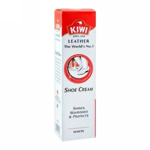 KIWI LEATHER SHOE CREAM TUBE WHITE 45ML