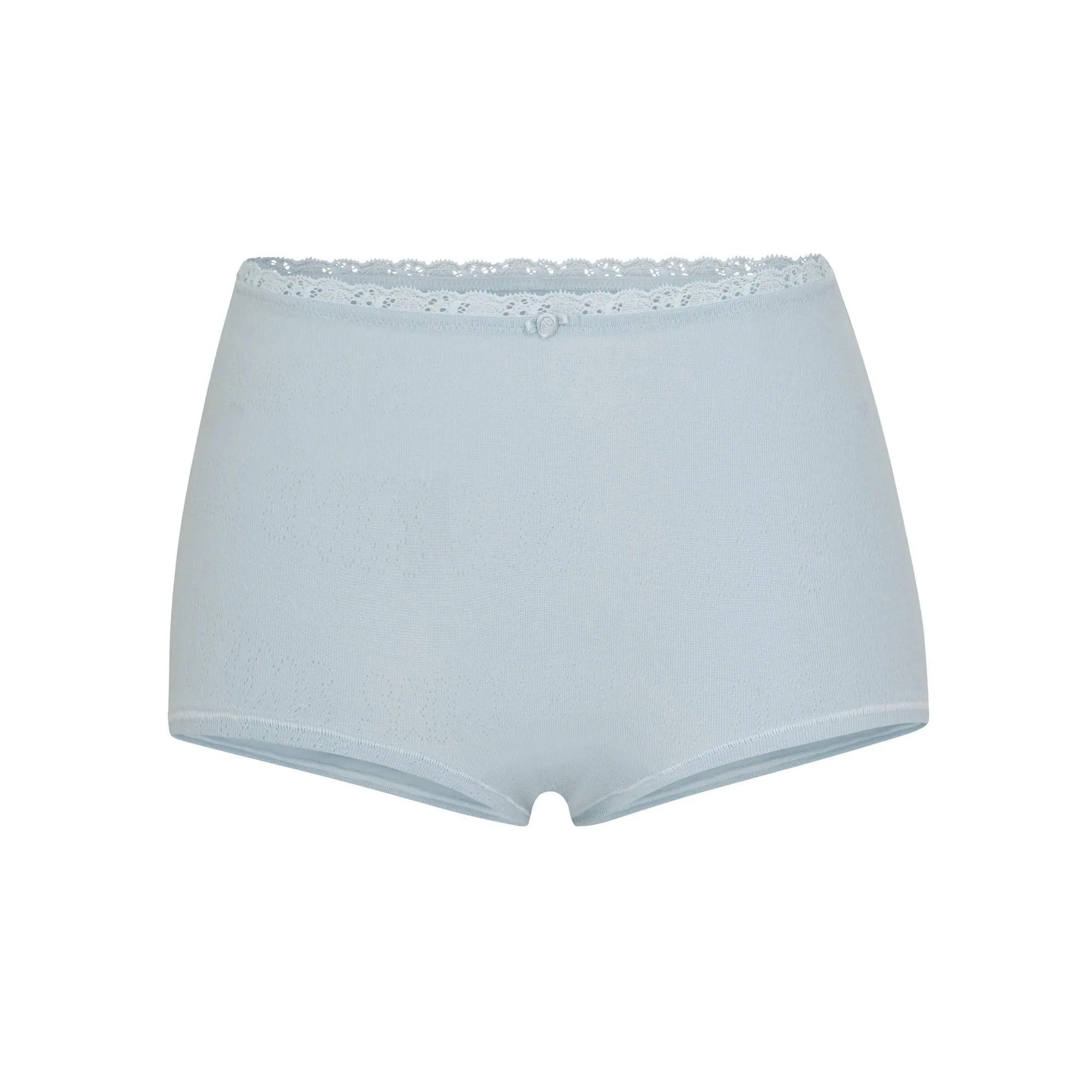 LACE POINTELLE BOY SHORT | SKY