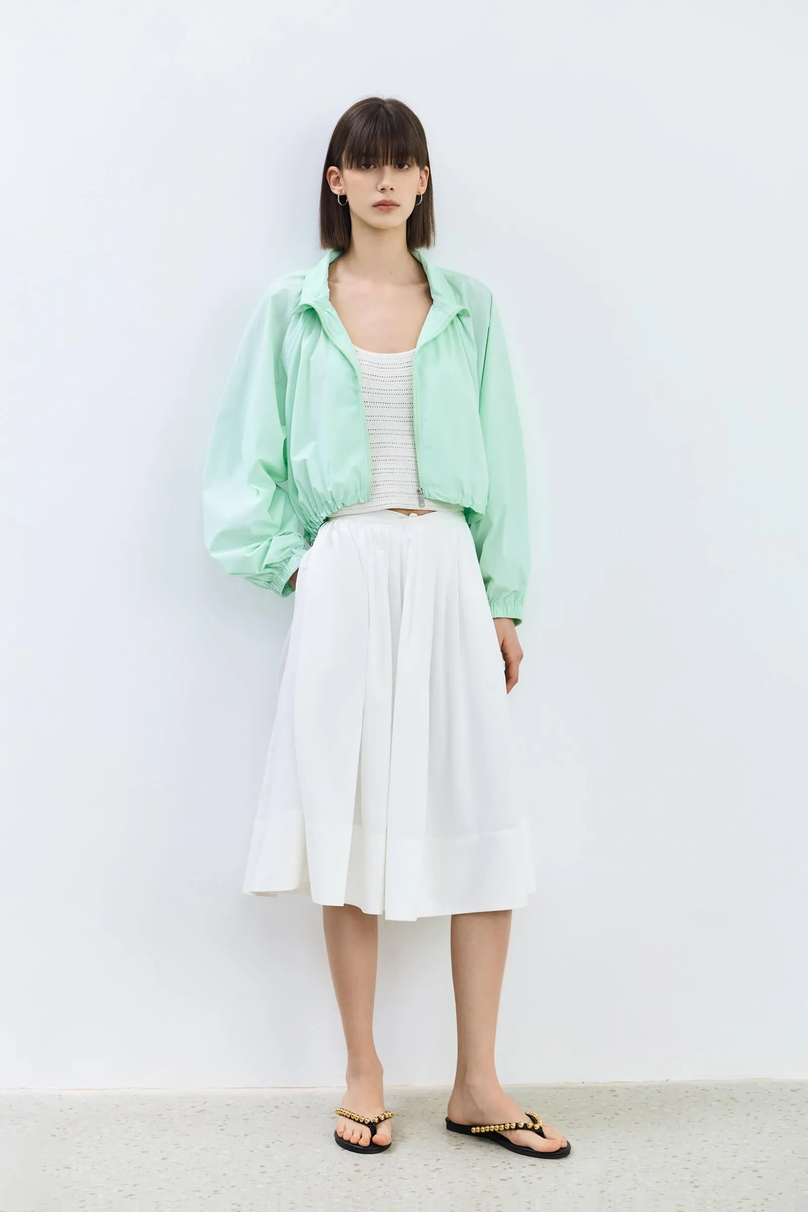 LILY Design Drawstring Short Jacket