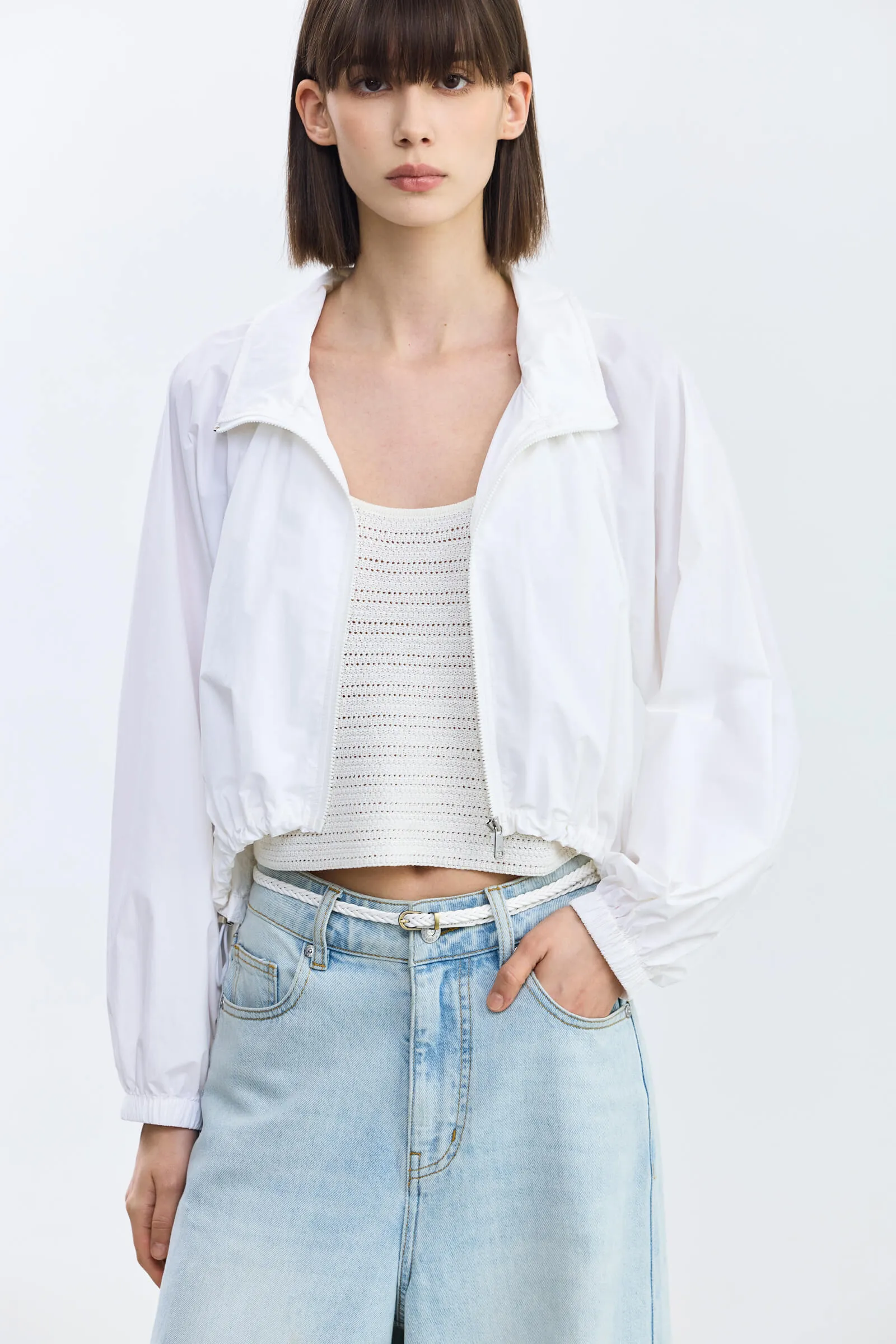 LILY Design Drawstring Short Jacket