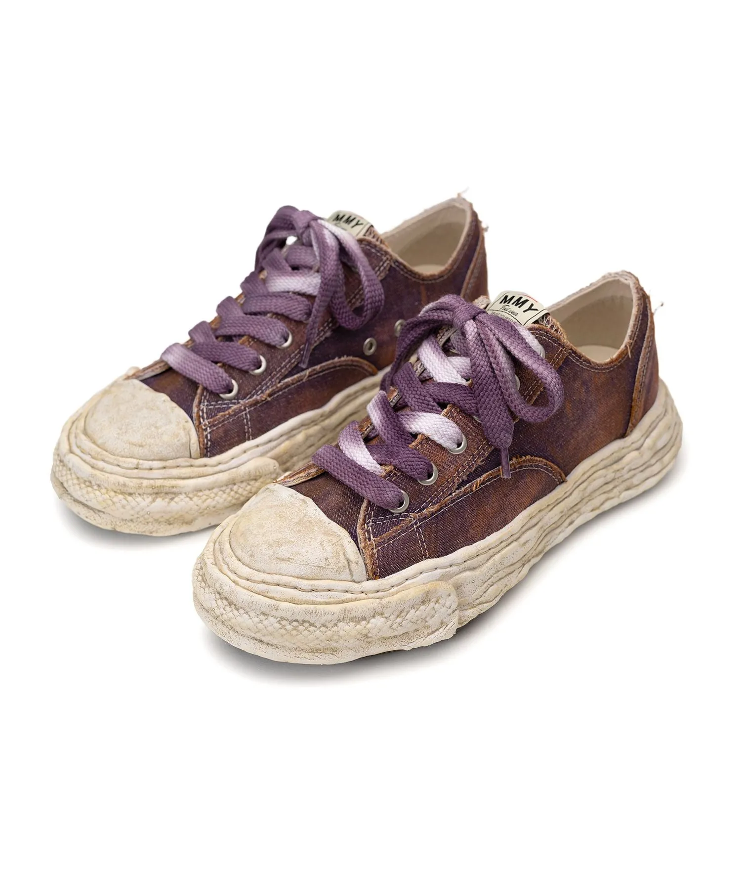 Maison Mihara Yasuhiro PETERSON 23 / original sole washed denim Low-Top sneaker - Purple