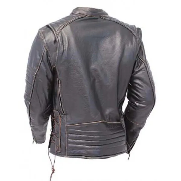 Men Leather Black Biker Slimfit Leather Jacket men's