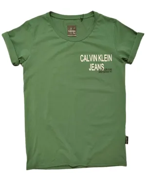 Men Round Tshirt (CK) (Slim-Fit) - Green