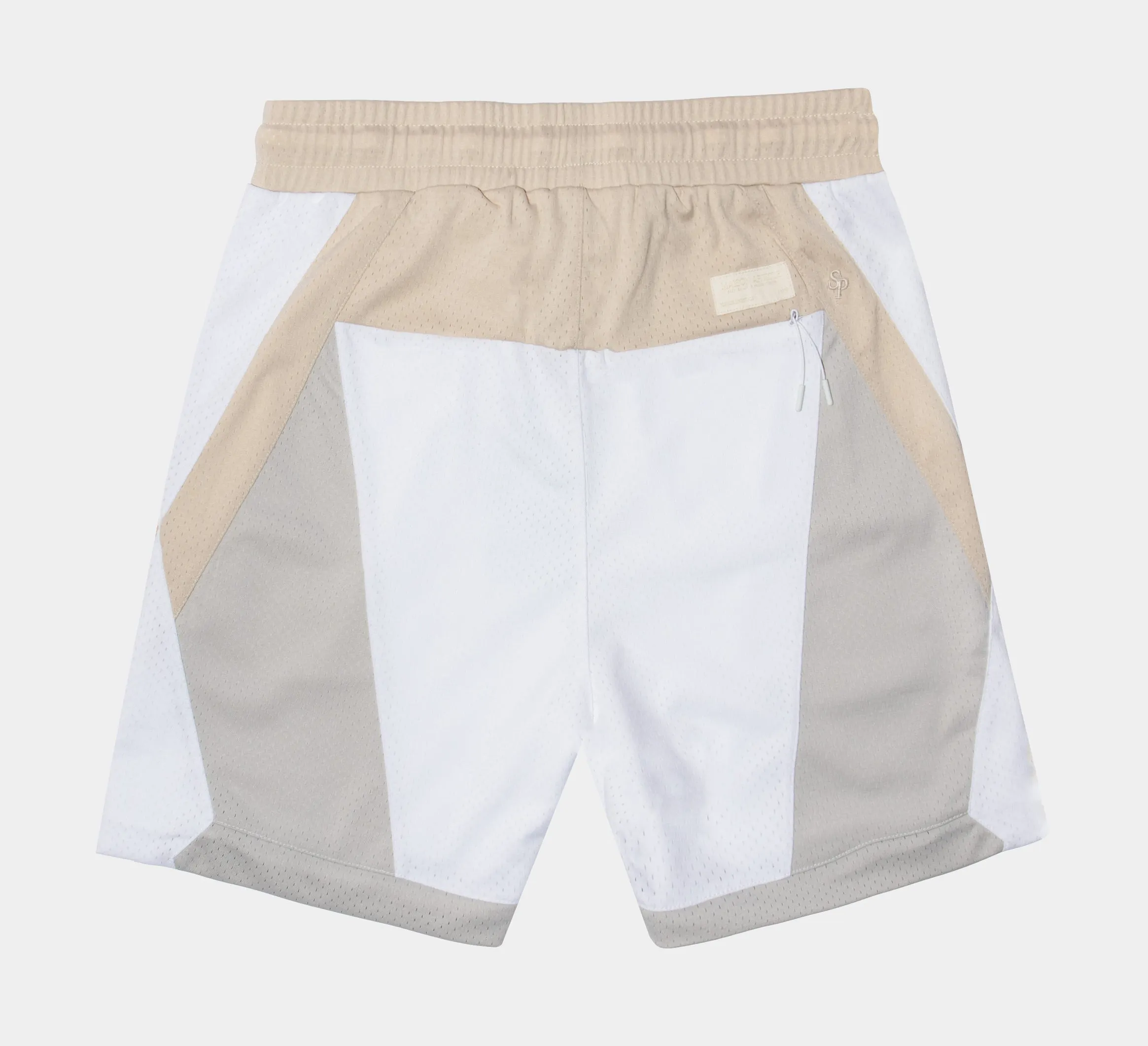 Mesh Shorts Mens Short (White/Grey)