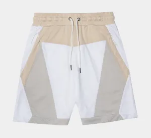 Mesh Shorts Mens Short (White/Grey)