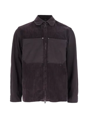 panelled corduroy jacket