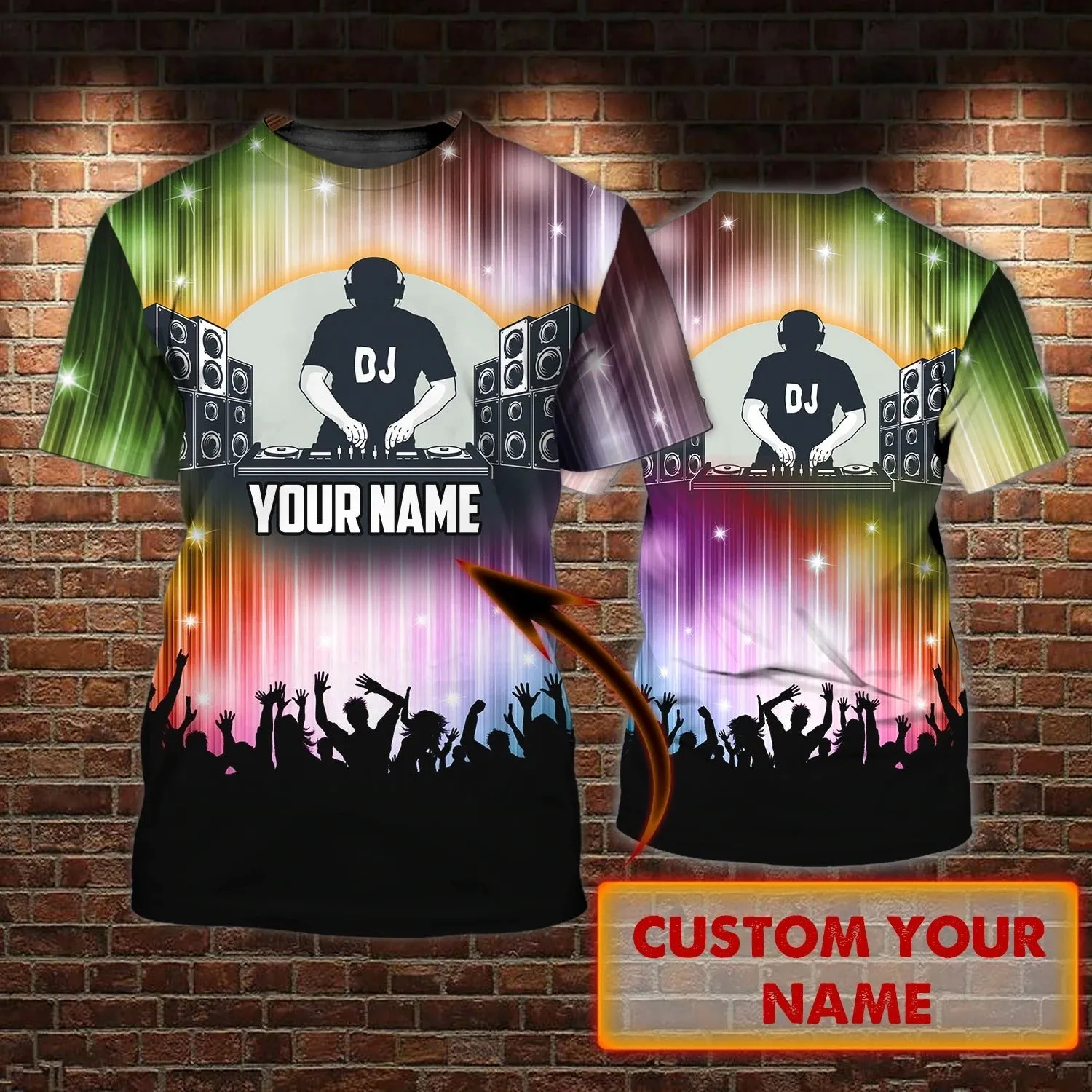 Personalized 3D All Over Printed Dj Shirts For Men And Women, Funny Gift For A Dj, Disc Jockey Shirts