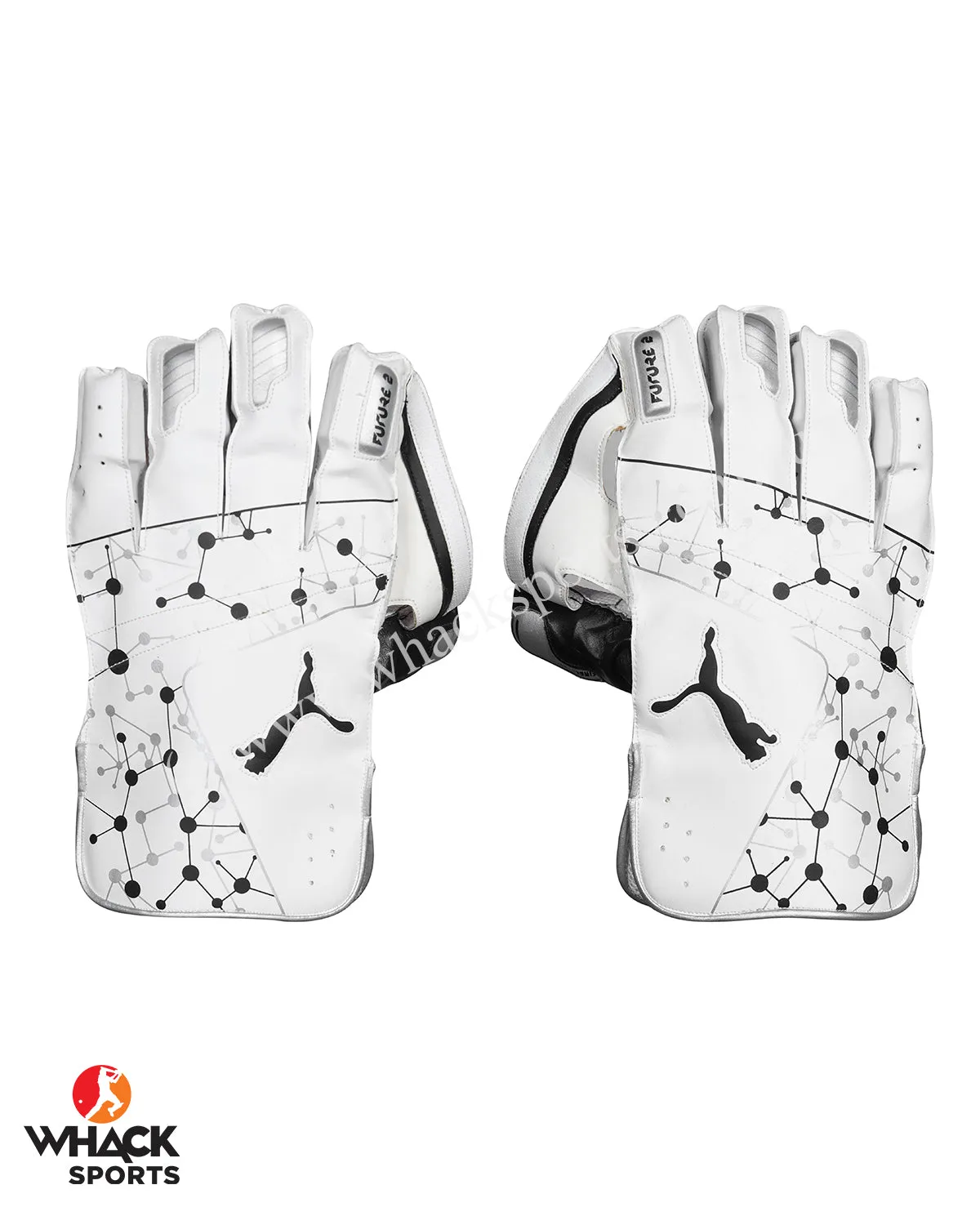 Puma Future 2 Cricket Keeping Gloves - Puma White - Small Junior