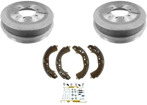 Rear Brake Drum & Shoes   Springs For 1981-1990 Toyota Landcruiser (2)