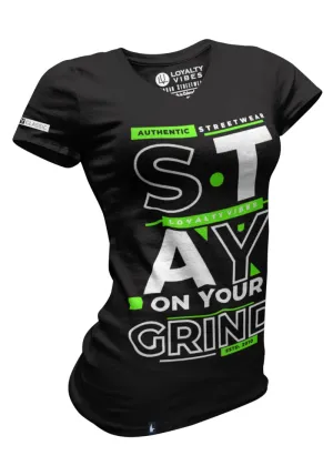 Stay On Your Grind V-Neck Tee