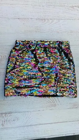 Tween Bottoms | Taylor Skirt in Multi Sequins | Katie J NYC