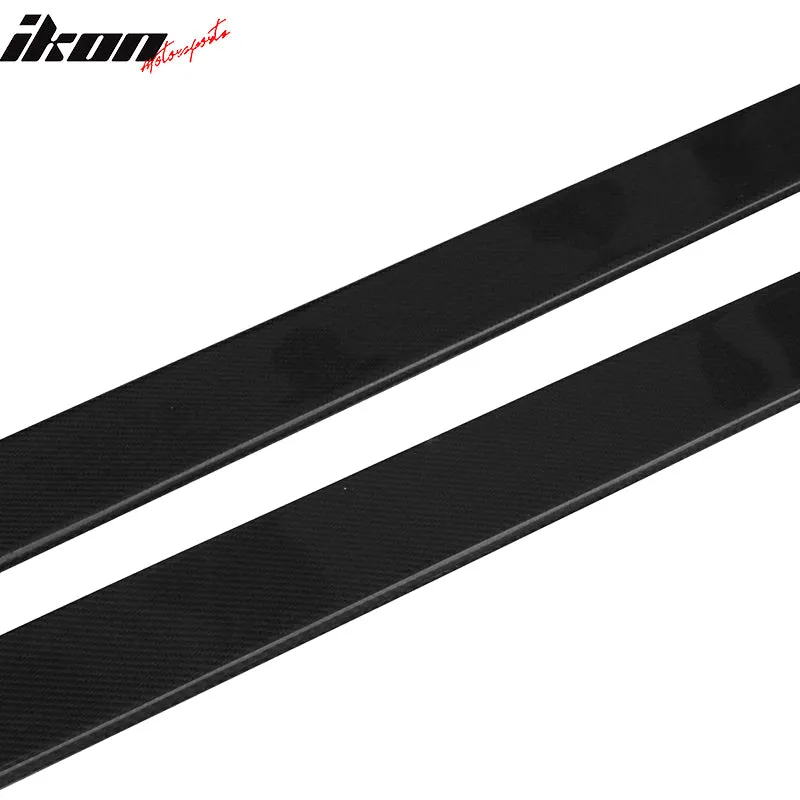 Universal 81 Inches Side Skirts Extension Splitter Carbon Fiber CF