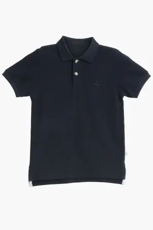 Wheat Anchor Boys Polo - Navy