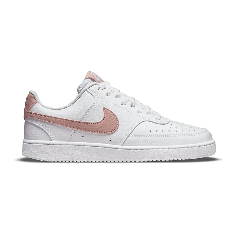 Women's Court Vision Low Next Nature White/Pink Oxford