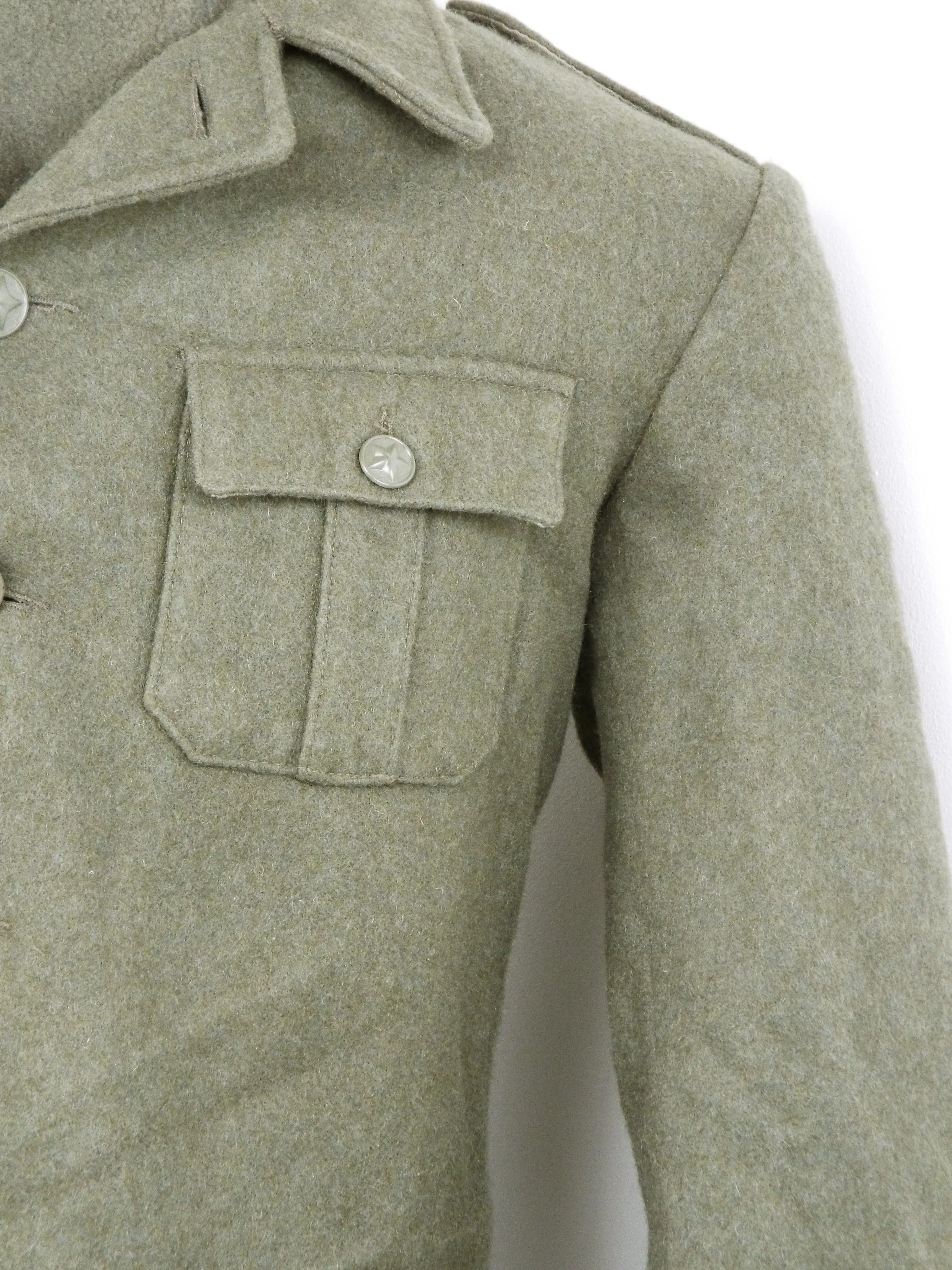 Yugoslavian Military Grey Wool Short Jacket - DISTRESSED RANGE