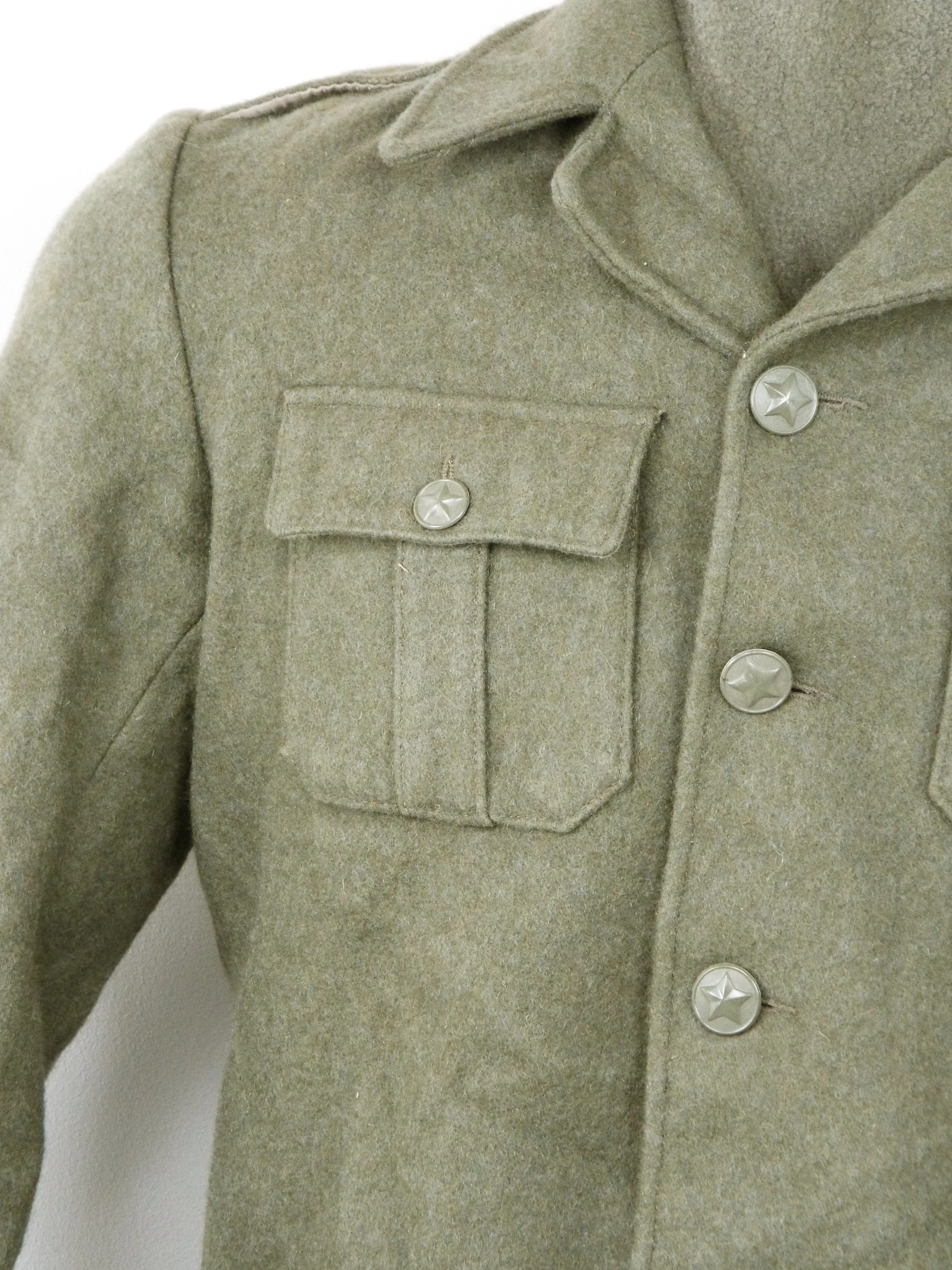 Yugoslavian Military Grey Wool Short Jacket - DISTRESSED RANGE